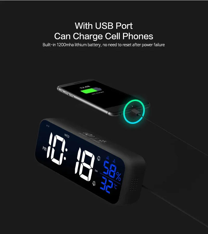 Digital Alarm Clock Niditon™ - RS Store