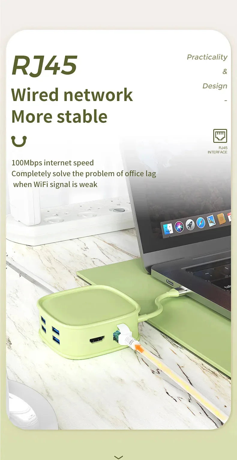 FC&EC USB C HUB Type C Adapter 10 in 1™ - RS Store