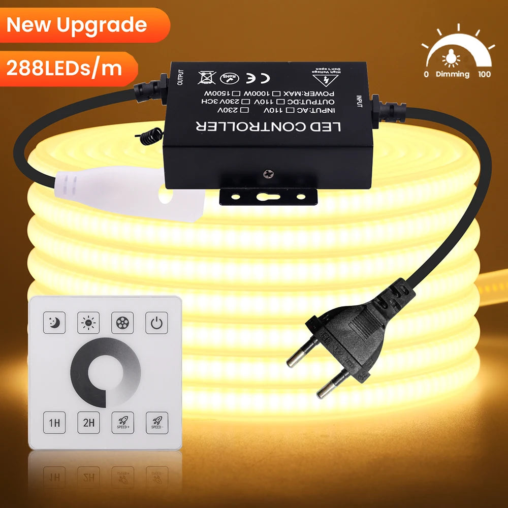 220V Dimmable COB LED Neon Strip Light Kisufu™