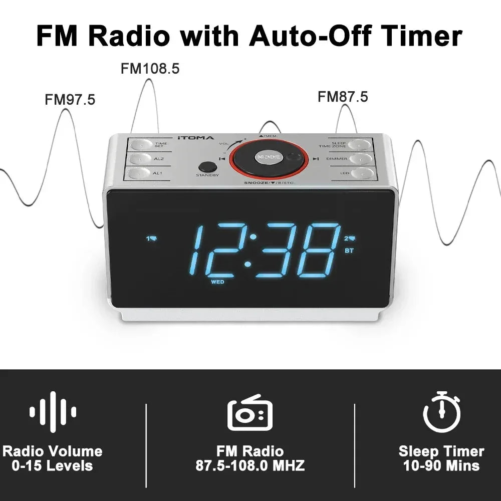 Digital Alarm Clock Radio™ - RS Store