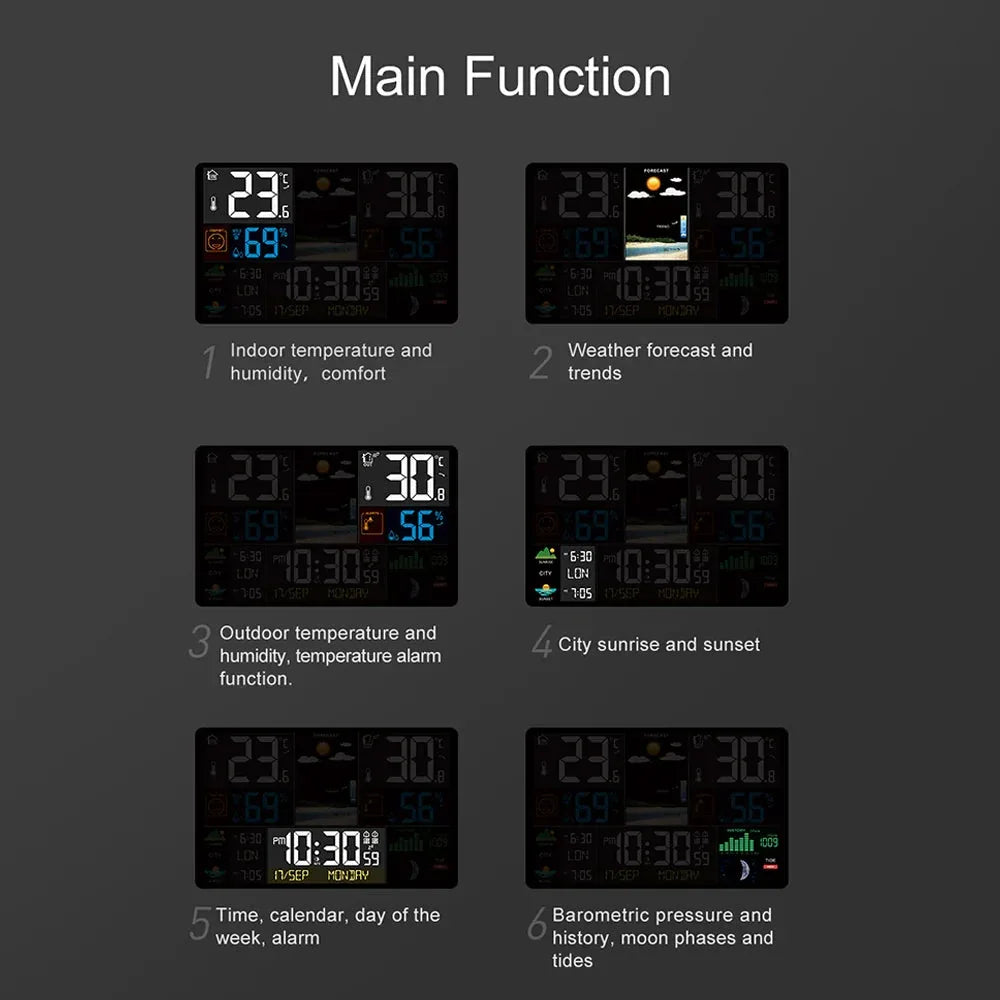 Multifunctional Weather Station Alarm Clock Meterk™ - RS Store