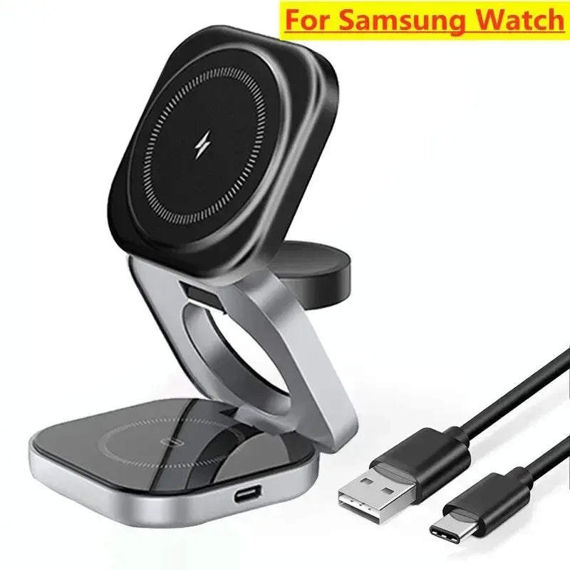 3 In 1 Foldable Magnetic Wireless Charger Stand Vikefon™ - RS Store