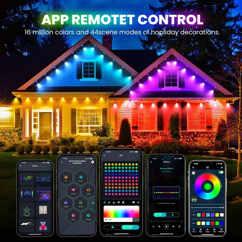 Permanent Outdoor LED String Lights MIMIRGB™ - RS Store