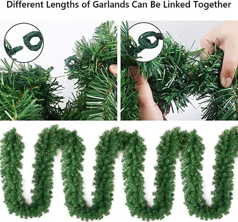 2.7M Christmas Garlands With Pinecones Red Berries™ - RS Store