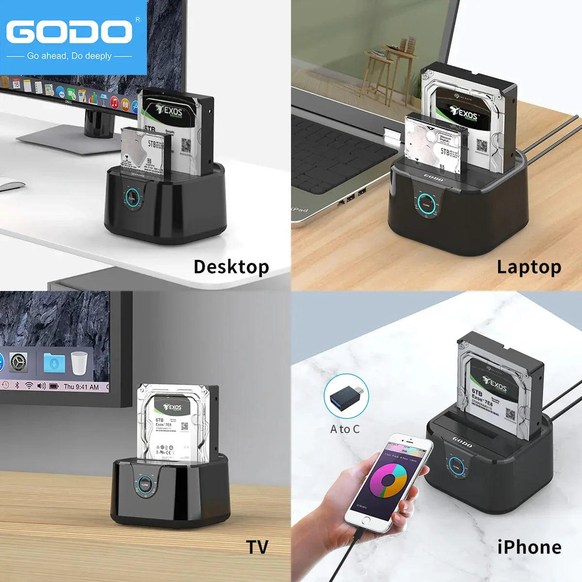 GODO Hard Drive Docking Station™ - RS Store