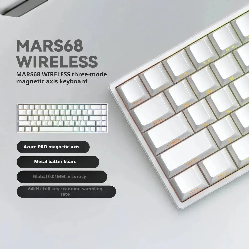 Mars68 PRO Magnetic Switch Gaming Keyboard Attach Shark™ - RS Store