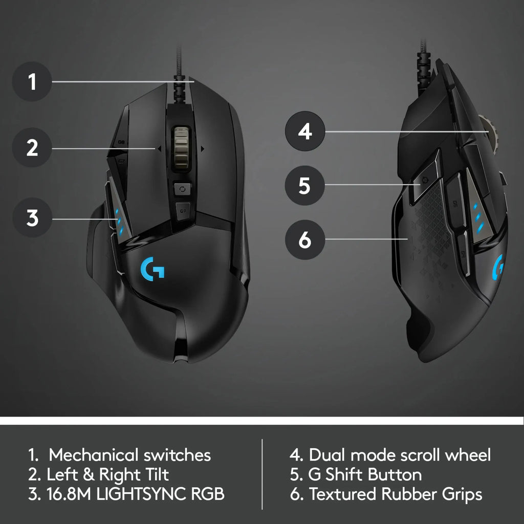 G502 HERO Professional Gaming Mouse 25600DPI Logitech™