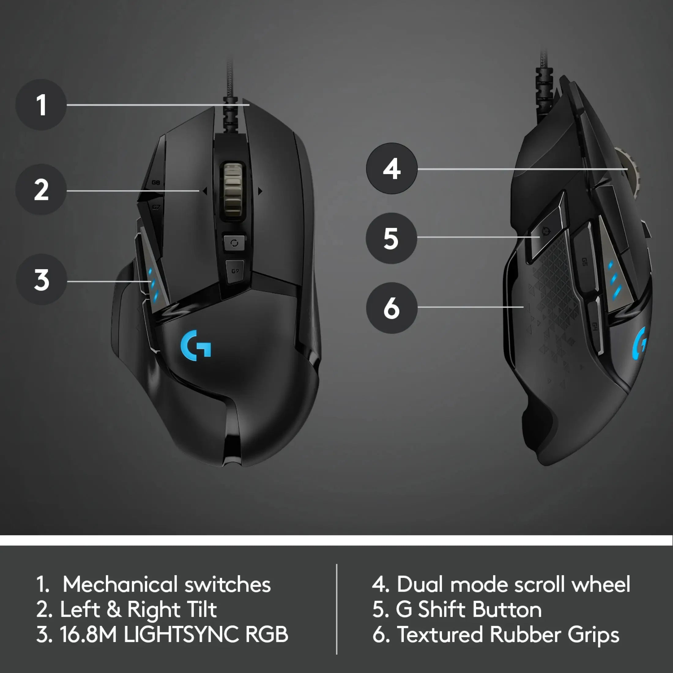 G502 HERO Professional Gaming Mouse 25600DPI Logitech™