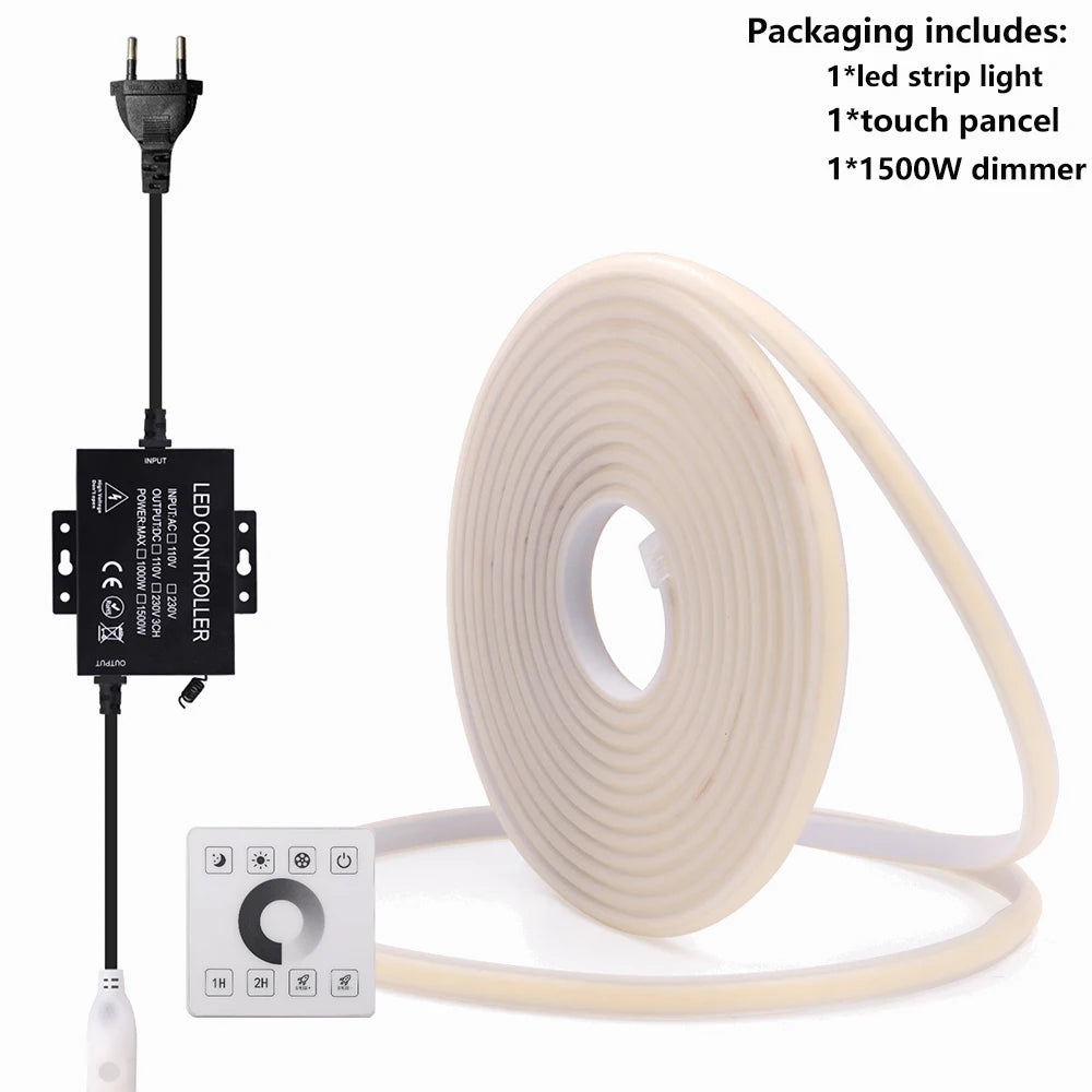 220V Dimmable COB LED Neon Strip Light Kisufu™