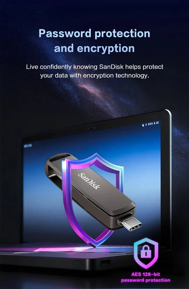 Extreme PRO Dual USB 3.2 Type-C Flash Drive Sandisk™ - RS Store