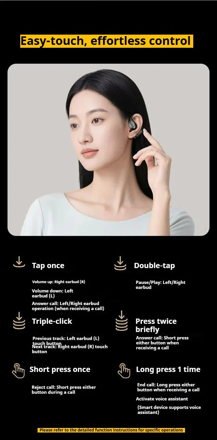 HG15 10 Hours Playtime Wireless Earbuds HKRETI™ - RS Store