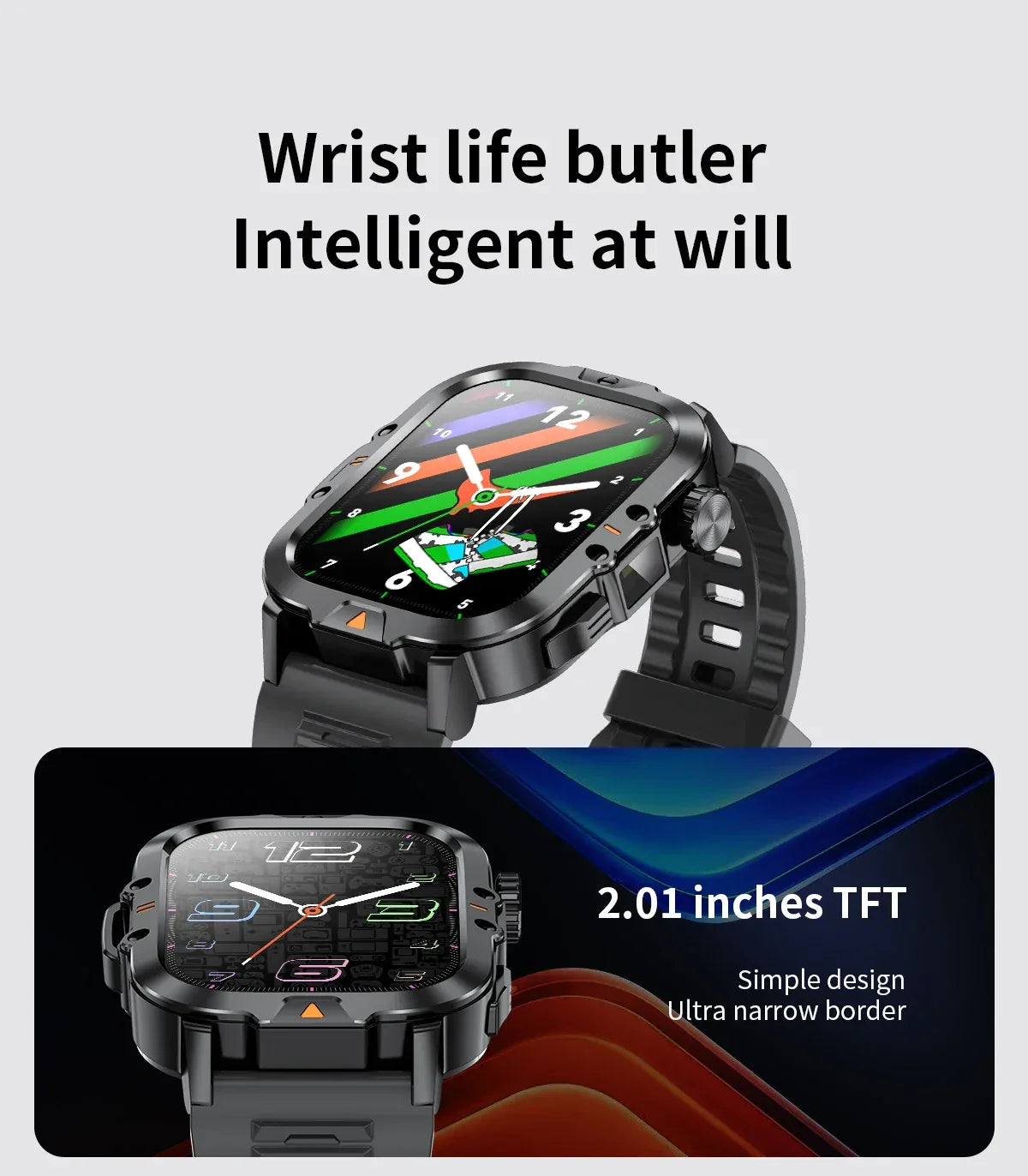 LIGE 2.01-inch HD Screen Men Smart Watch™ - RS Store