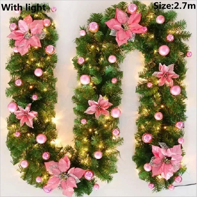 2.7M Christmas Garlands With Pinecones Red Berries™ - RS Store