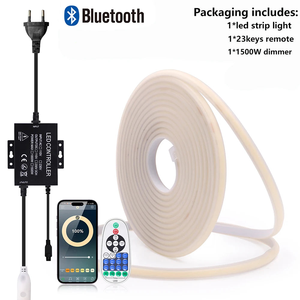 220V Dimmable COB LED Neon Strip Light Kisufu™