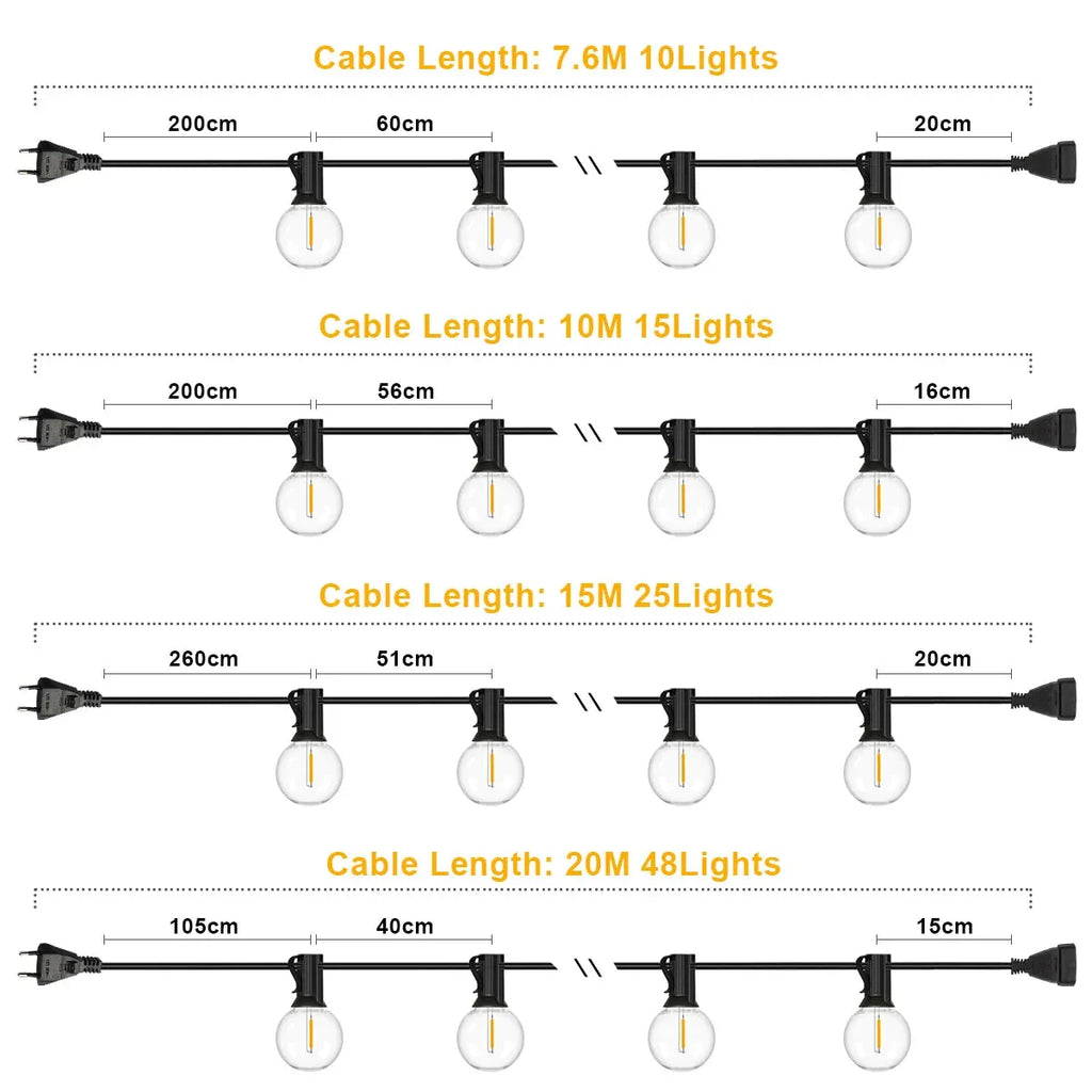 Outdoor Garland String Lights Genixgreen™ - RS Store