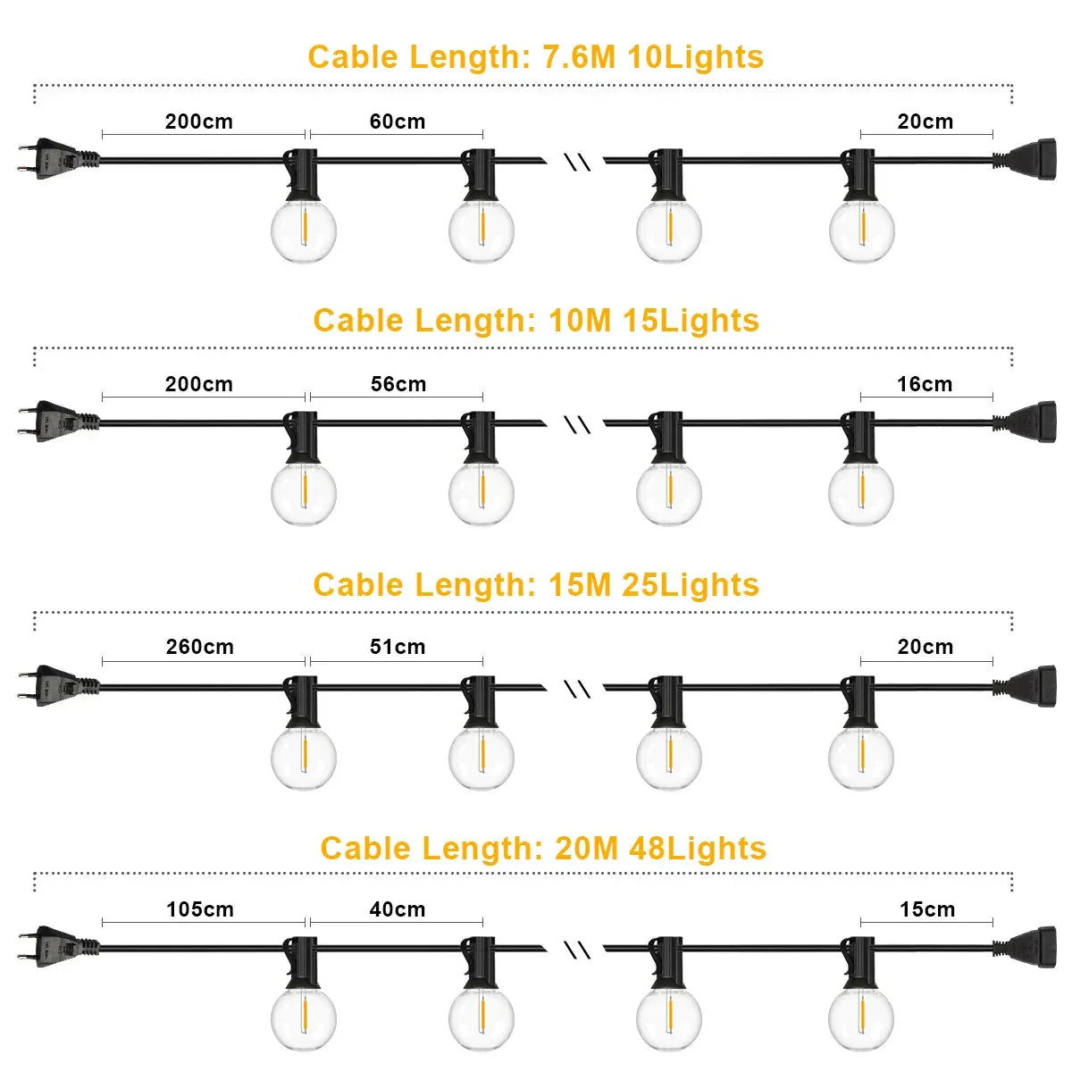 Outdoor Garland String Lights Genixgreen™ - RS Store