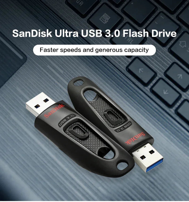 Black PenDrive CZ48 SanDisk 100% Original USB™ - RS Store