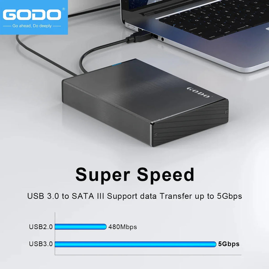 GODO USB 3.0 3.5 Inch SATA HDD SSD External Hard Drive™ - RS Store