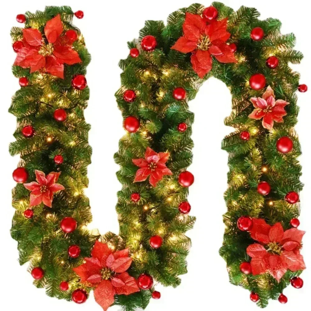 2.7M Christmas Garlands With Pinecones Red Berries™ - RS Store