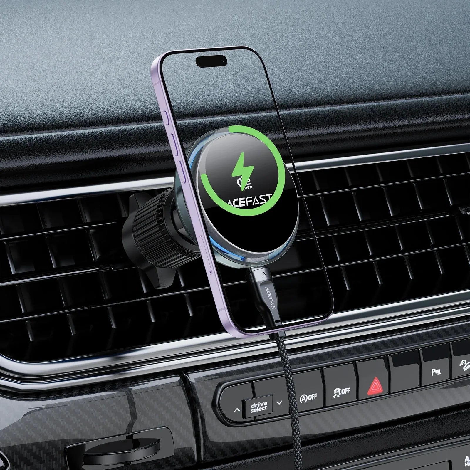 Qi2 25W Magnetic Wireless Fast Charging Car Holder Acefast™ - RS Store