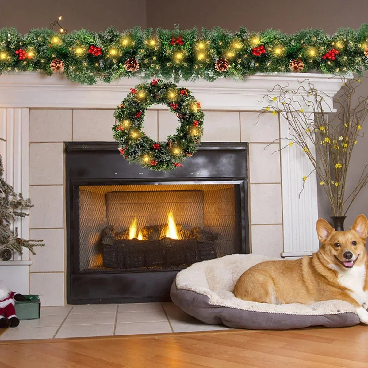 Christmas LED Rattan Garland Decorations™ - RS Store