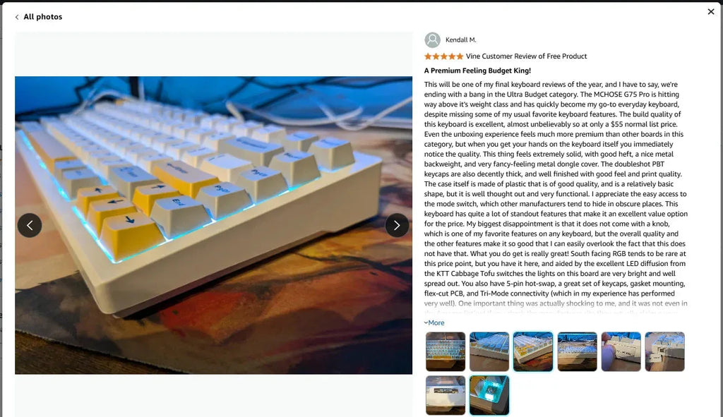 G75 Pro Wireless Mechanical Keyboard Mchose™ - RS Store