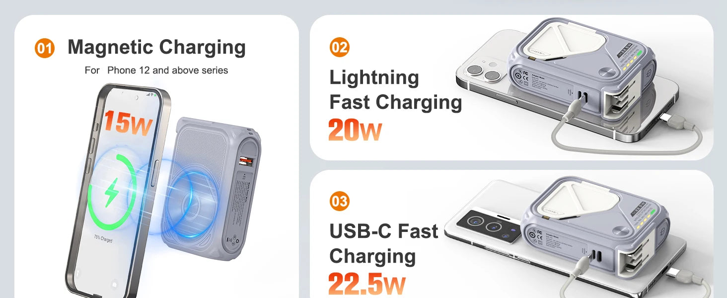 10000mAh Magnetic Wireless Power Bank Prunus™