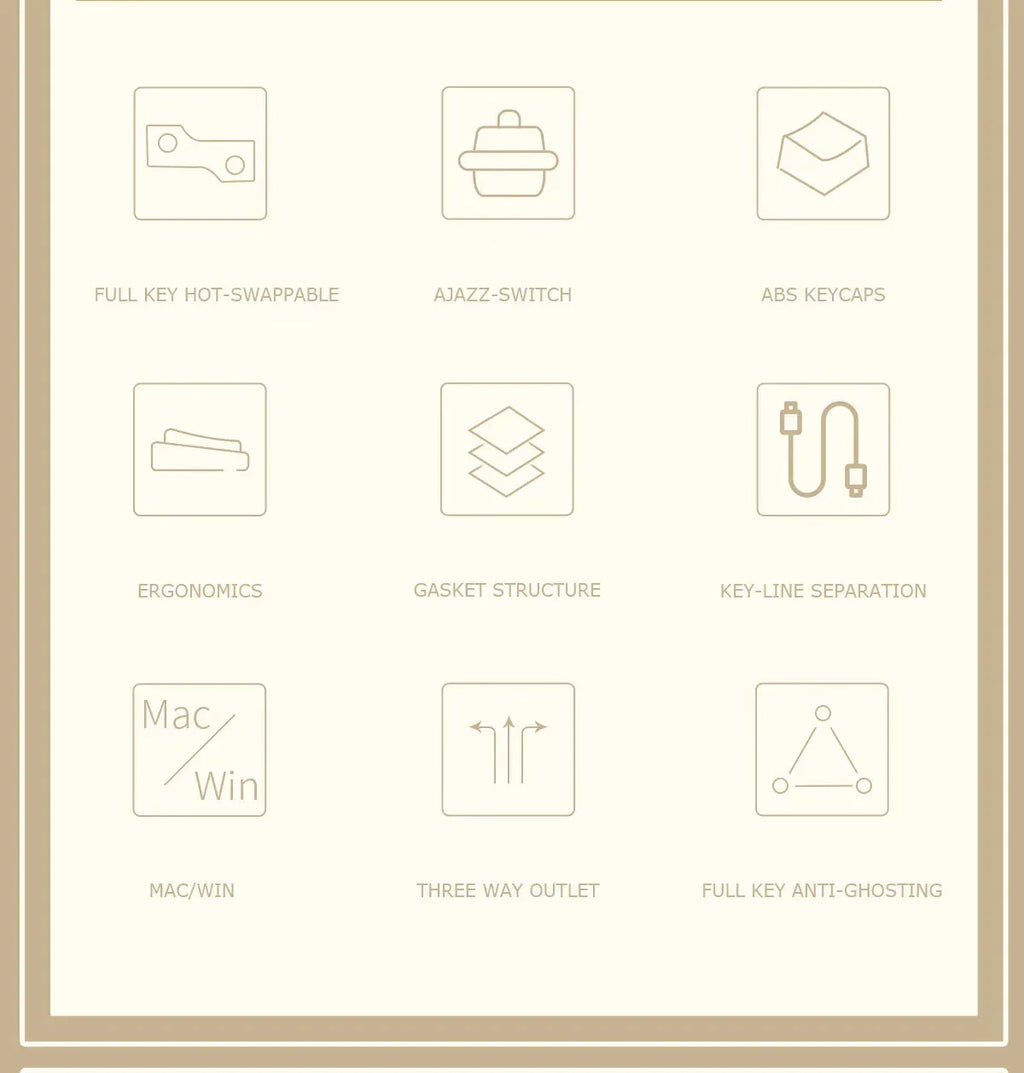 AK992 Wired Mechanical Keyboard Ajazz™ - RS Store