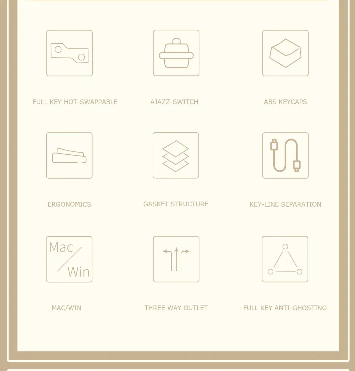 AK992 Wired Mechanical Keyboard Ajazz™ - RS Store