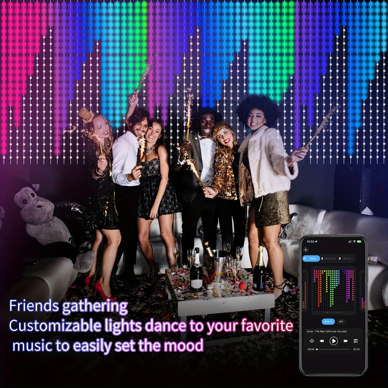 400 LED Smart Curtain Lights™