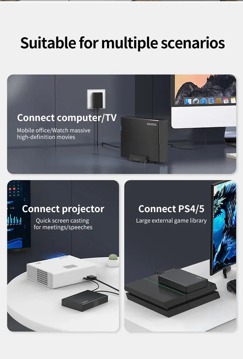 GODO USB 3.0 3.5 Inch SATA HDD SSD External Hard Drive™ - RS Store