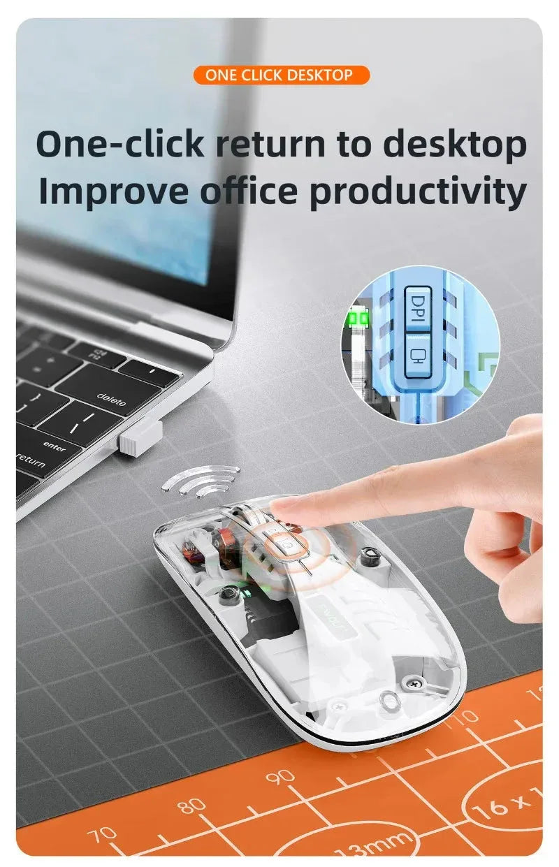 Transparent Wireless Mouse Opuyym™ - RS Store