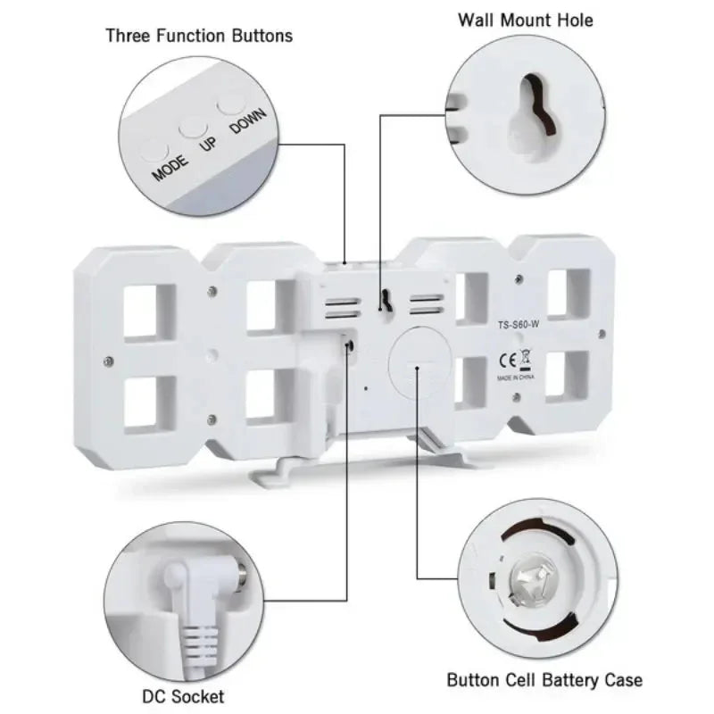 3D LED Digital Clock™ - RS Store