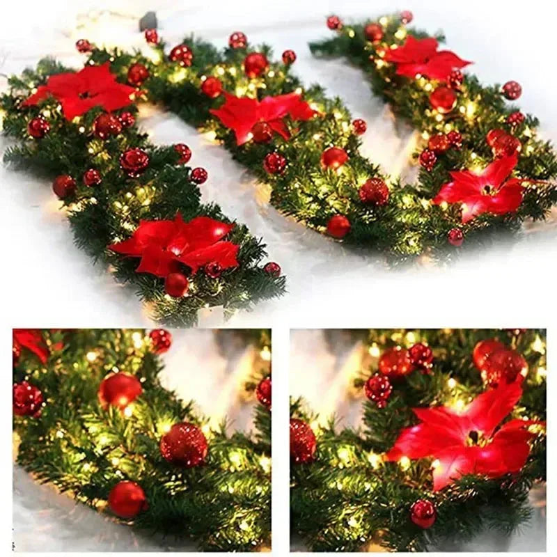 2.7M Christmas Garlands With Pinecones Red Berries™ - RS Store