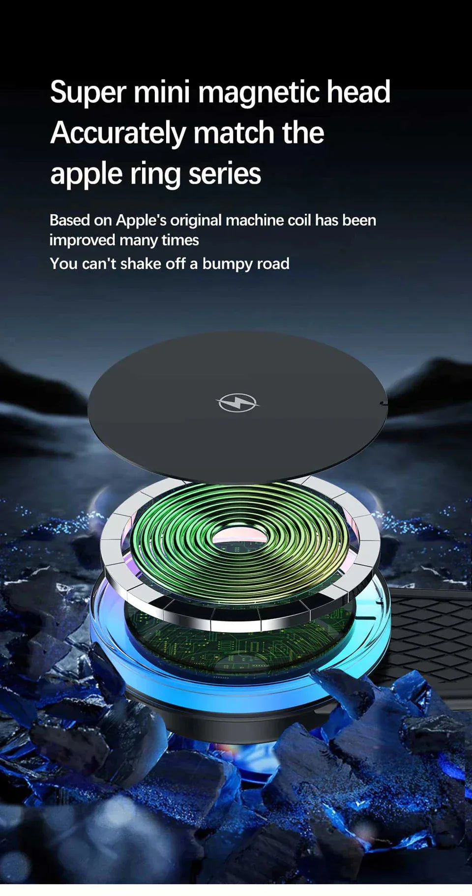 Magnetic Wireless Charger Car Adjustable Phone Holder™ - RS Store