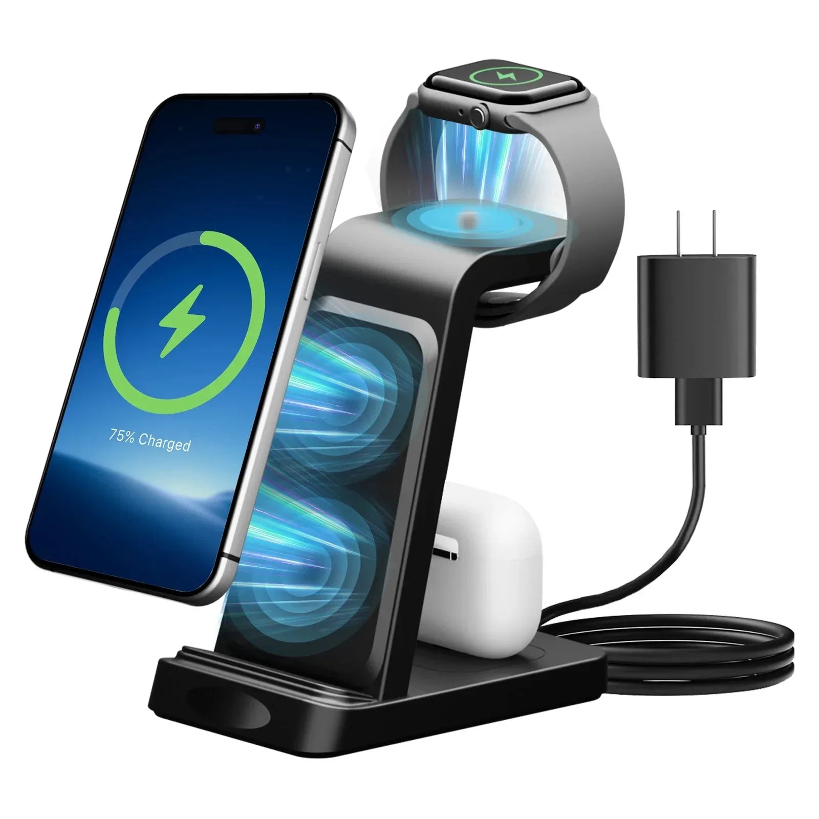 15W Wireless Chargers Magnetic 3 in 1 Foldable ™ - RS Store