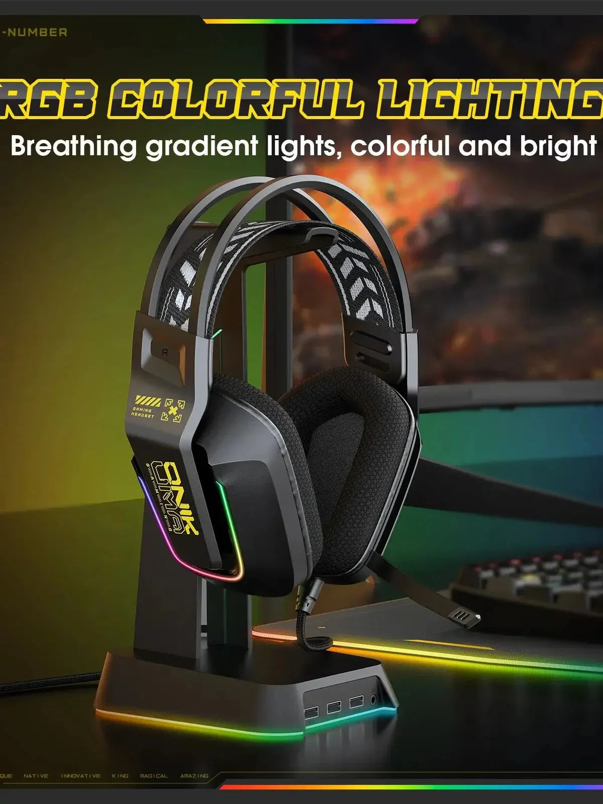 X13 Wired Gaming Headset Onikuma™ - RS Store
