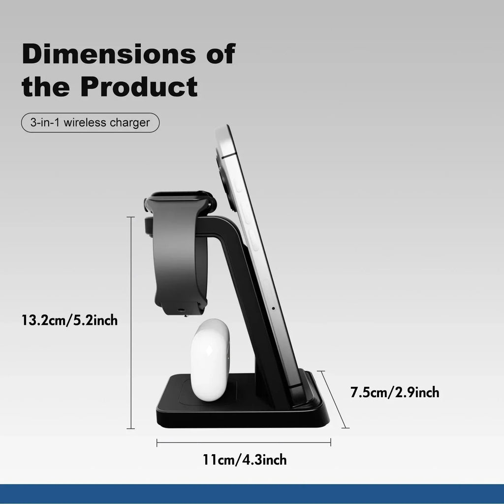 3-in-1 Wireless Charging Station™ - RS Store