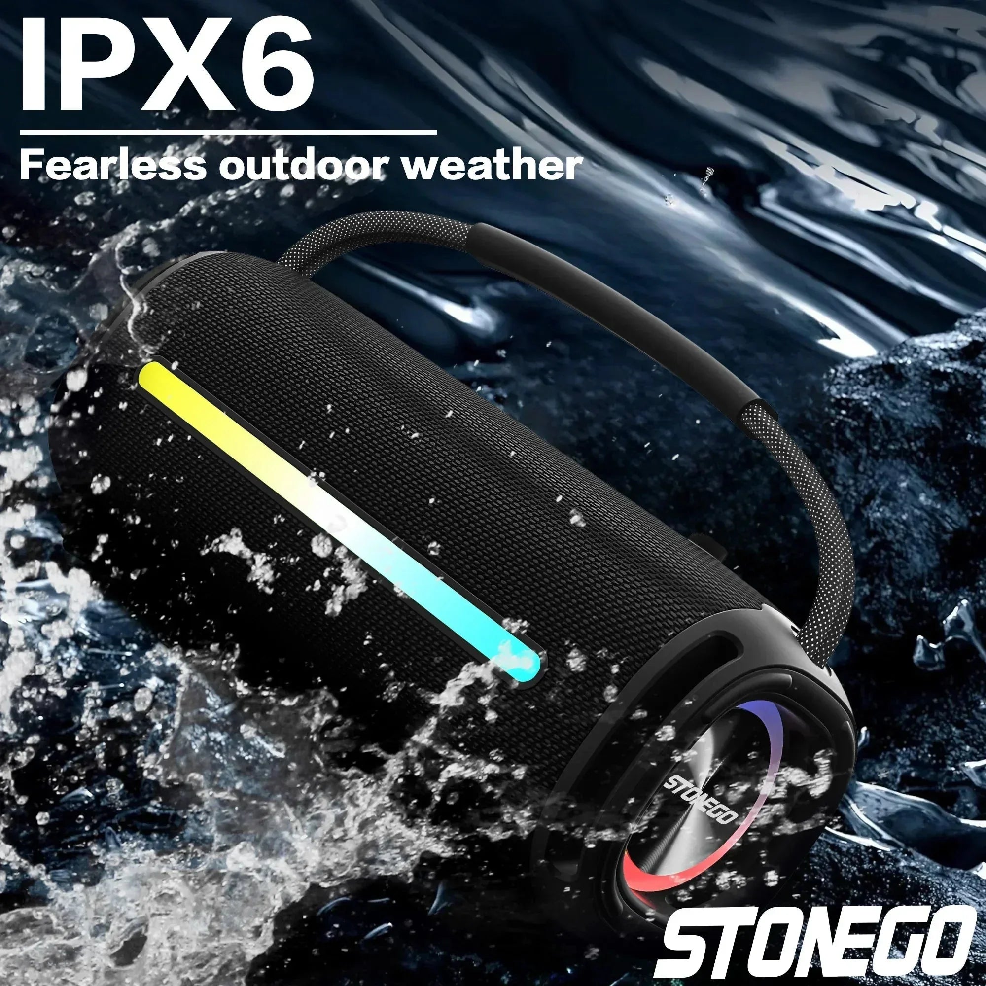 Outdoor Portable Bluetooth 53 Wireless Speaker Stonego™ - RS Store