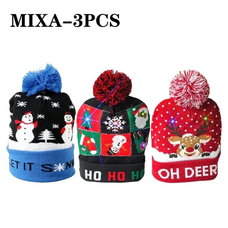 Christmas LED Knit Hat Light-Up Beanie™ - RS Store