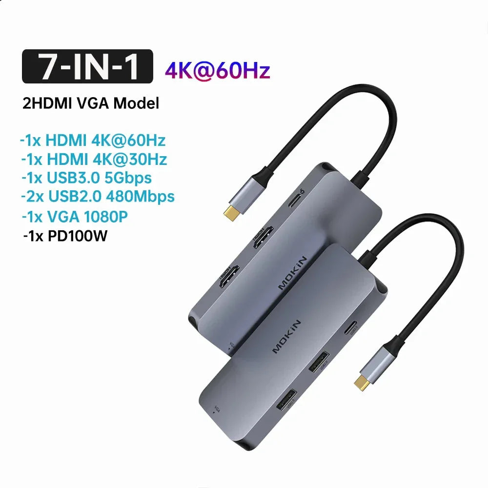 MOKiN USB C HUB 4K 60Hz™ - RS Store