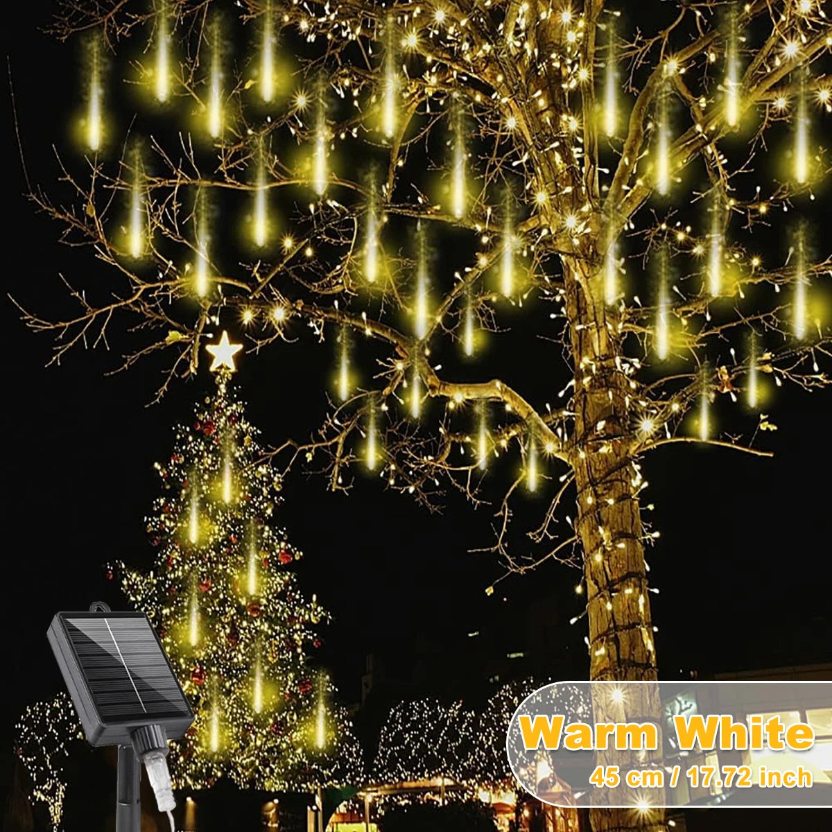 Christmas Lights Outdoor Solar Meteor Shower Lights™