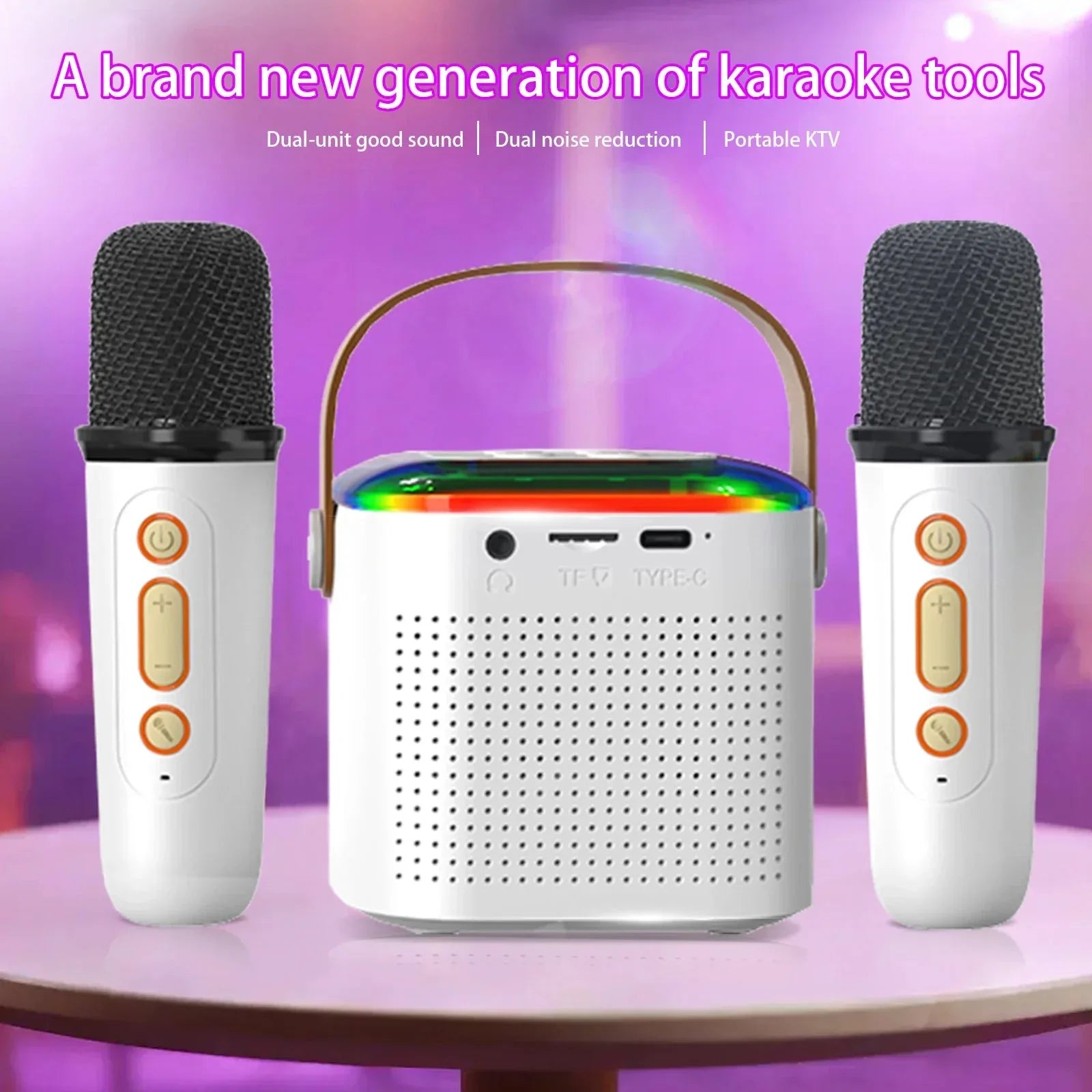 2 Microphones, Variable Pitch Bluetooth Karaoke™ - RS Store