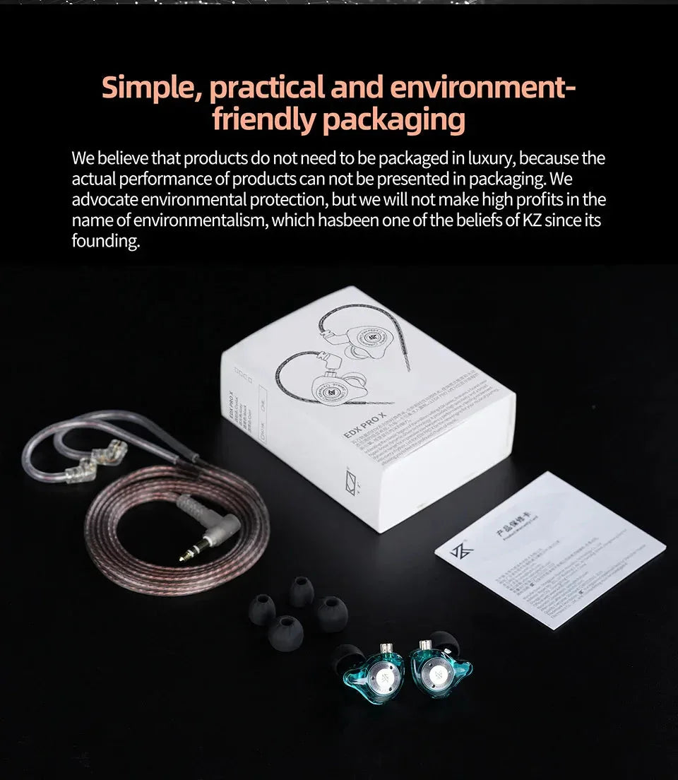 EDX PRO X IEM Earphones KZ™ - RS Store