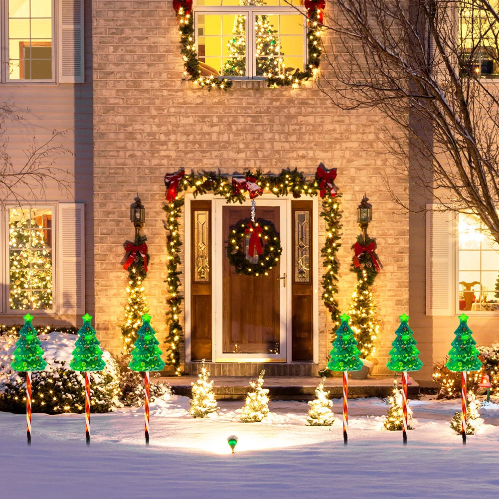 6 Pack Solar Xmas Tree Light™