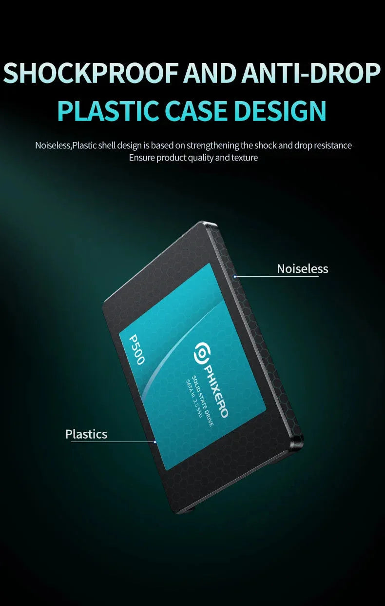 PHIXERO SSD HDD 2.5 Hard Disk SSD 1TB 2TB 512GB 128GB 256GB™ - RS Store