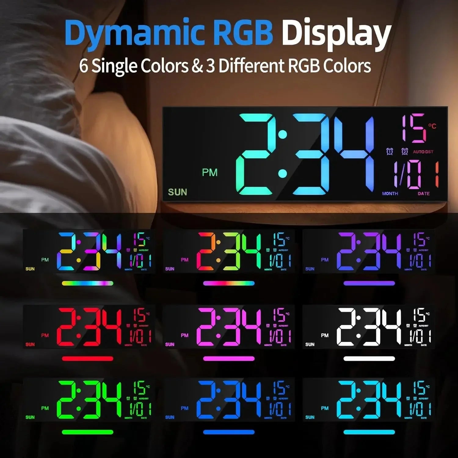 16.2'' Large Digital Wall Clock Cyp™ - RS Store