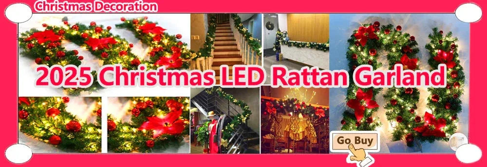 Christmas LED Rattan Garland Decorations™ - RS Store