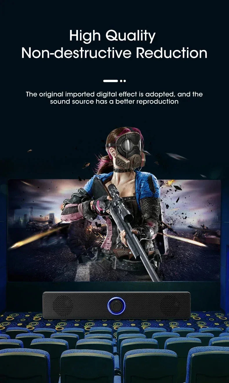 PC Soundbar Wired and Wireless Bluetooth Speaker Vikefon™ - RS Store