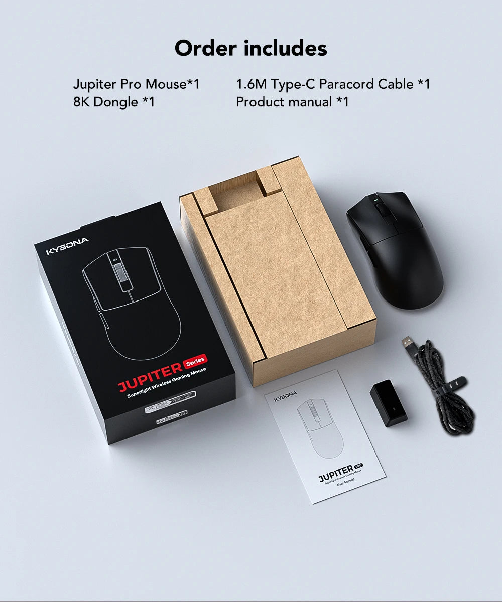 Wireless Mouse PAW3395 Sensor 26000DPI Kysona™